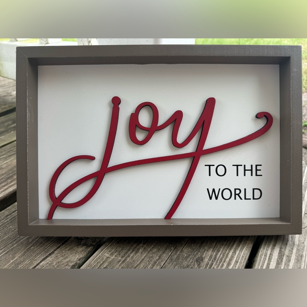 Joy Christmas Sign